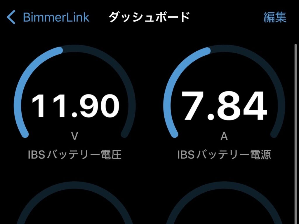 BimmerLinkで輸入車の油温・水温・エラーコードを確認している画面
